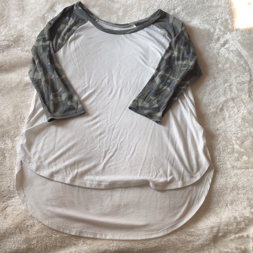 Camo 3/4 sleeve